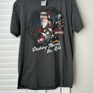 Dashing through the roads Harley Davidson T-shirt